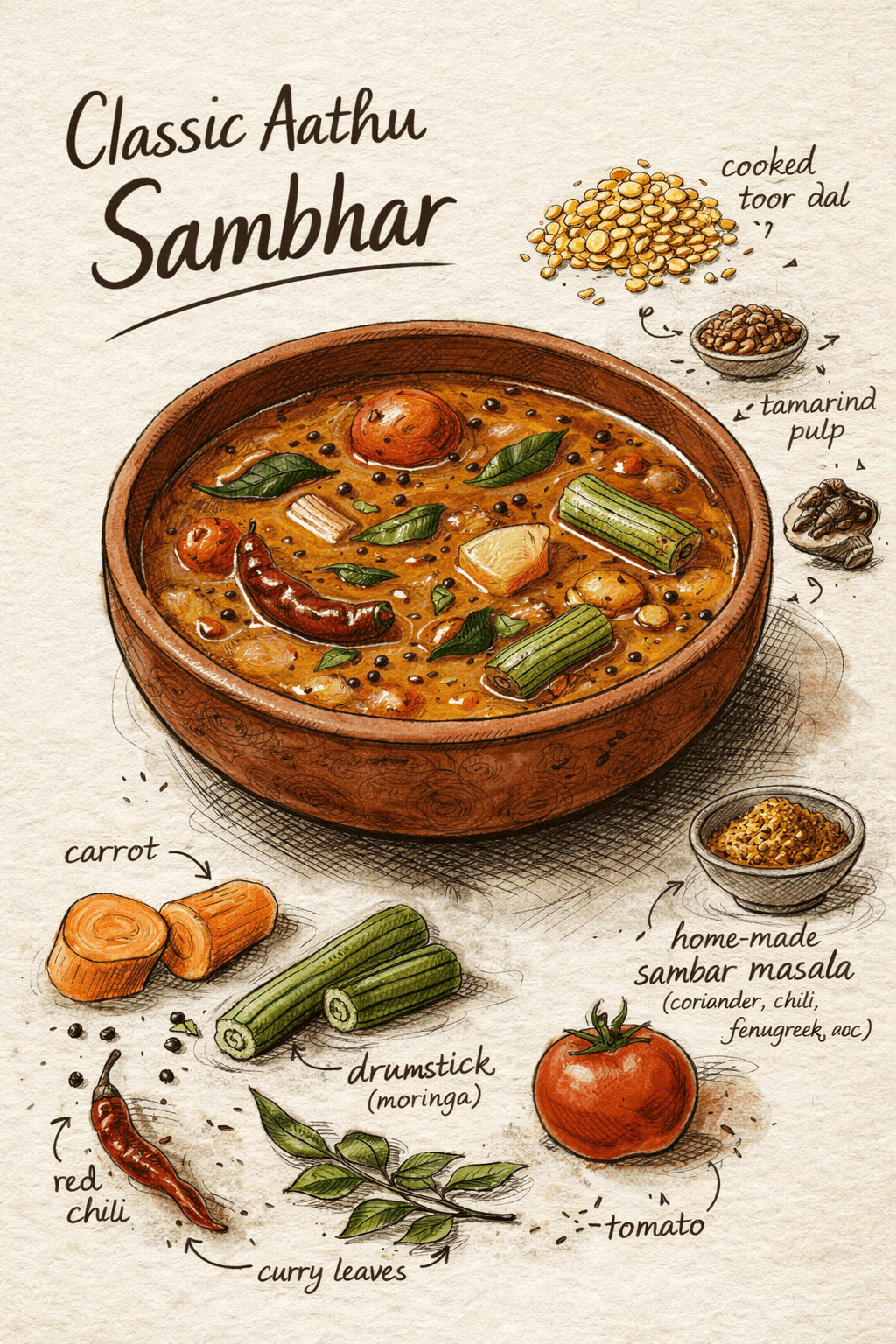 Paati’s Classic Sambhar